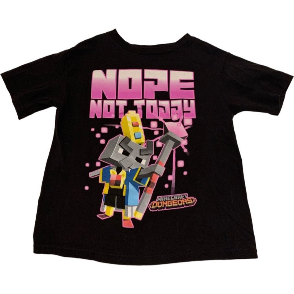 Minecraft Dungeons "Nope Not Today" Tee XS